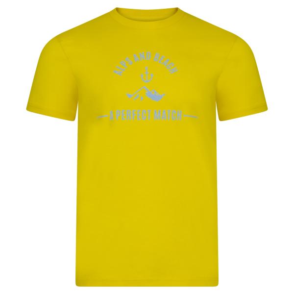 Unisex T-Shirt SUMMER FEELING Golden Yellow Vorderseite